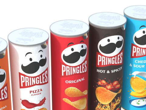 Pringles collection 3D Modell
