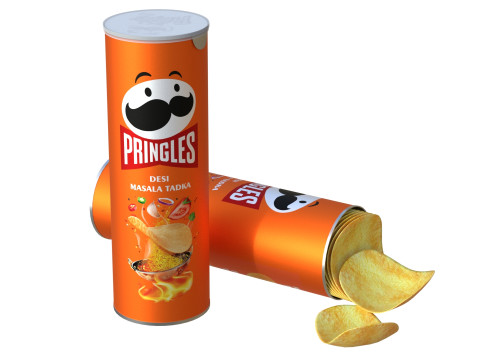 Pringles desi masala tadka Modello 3D