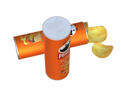 Pringles desi masala tadka Modello 3D