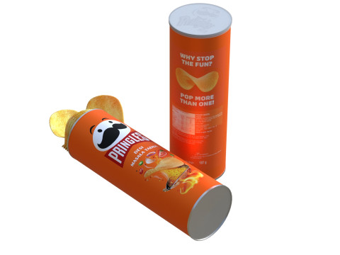 Pringles desi masala tadka Modello 3D