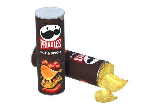 Pringles hot spicey 3D Model