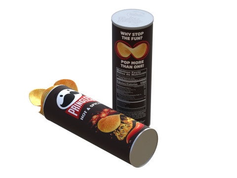 Pringles hot spicey 3D Model
