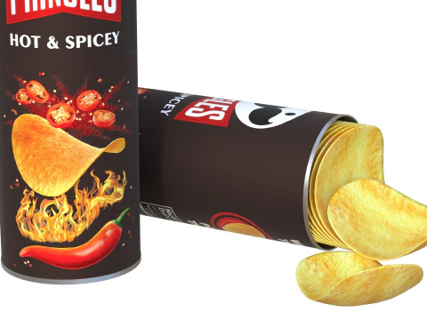 Pringles picante picante Modelo 3D