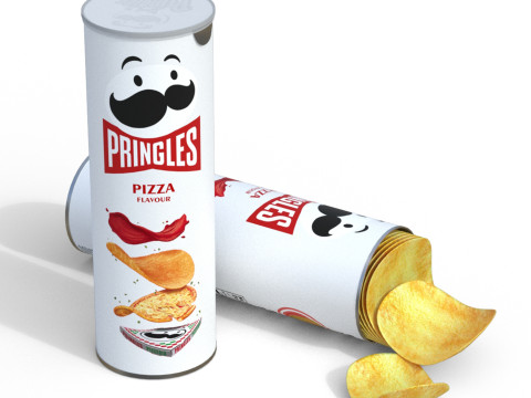 Pringles pizza flavour 3D-Modell