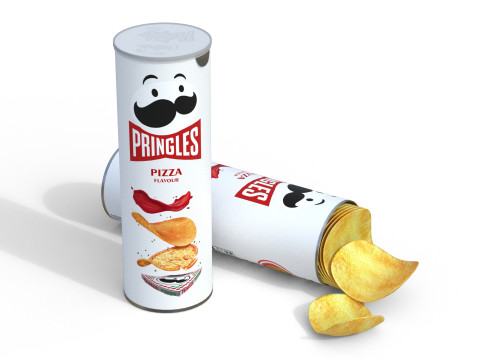 Pringles pizza flavour 3D Модель