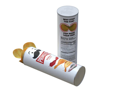 Pringles pizza flavour 3D Model