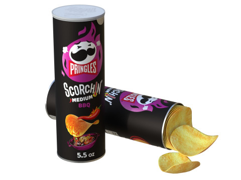 Pringles scorchin bbq 3D Модель