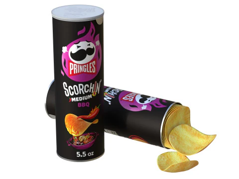 Pringles scorchin bbq 3D Model