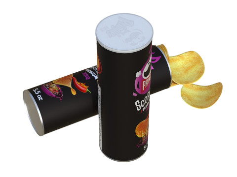 Pringles scorchin bbq 3D Модель