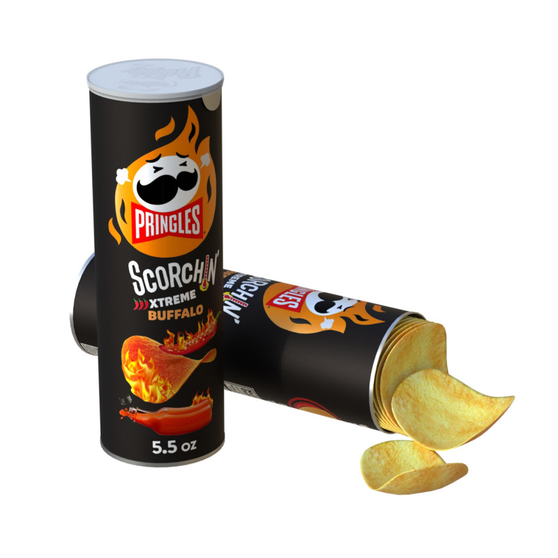 Pringles scorchin buffalo 3D Model .c4d .max .obj .3ds .fbx .stl .blend