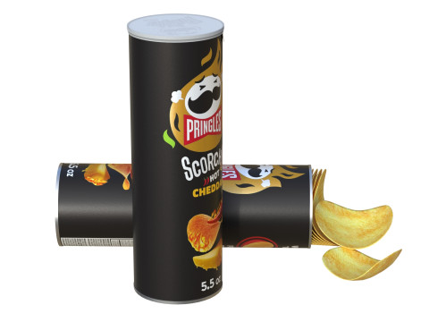 Pringles scorchin cheddar 3D Модель