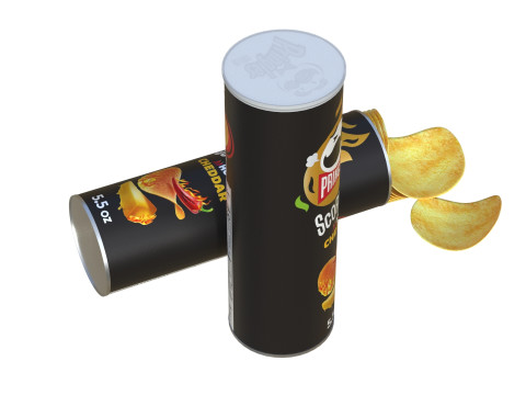 Pringles scorchin cheddar 3D Модель