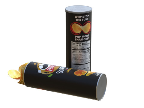 Pringles scorchin cheddar 3D Модель