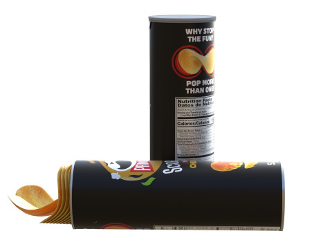 Pringles scorchin cheddar 3D Модель