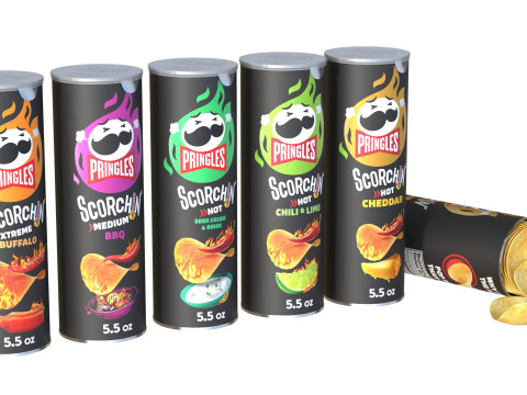 Pringles scorchin collection 3D Модель