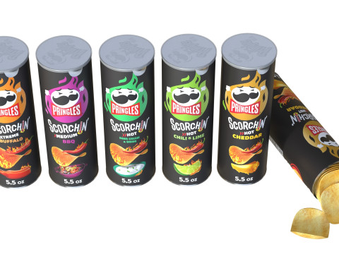 Pringles scorchin collection 3D Модель