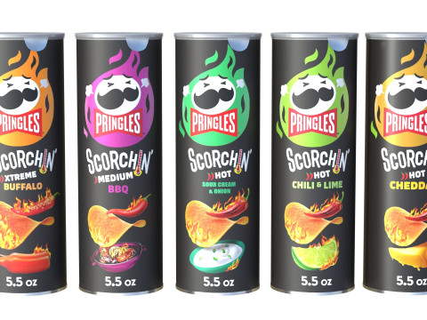 Pringles scorchin collection 3D Модель