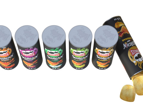Pringles scorchin collection 3D Модель