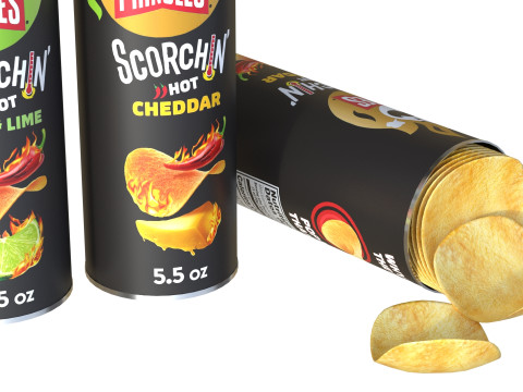 Pringles scorchin collection 3D Модель