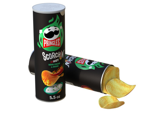Pringles scorchin sour cream and onion 3D-Modell