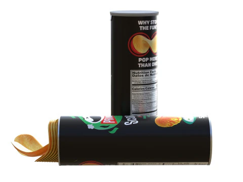 Pringles scorchin sour cream and onion 3D Model