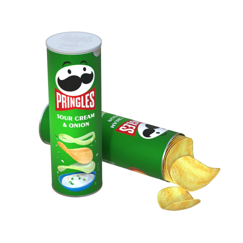 Pringles sour cream 3D Model .c4d .max .obj .3ds .fbx .stl .blend 