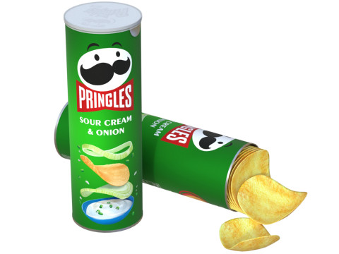Pringles sour cream 3D Model