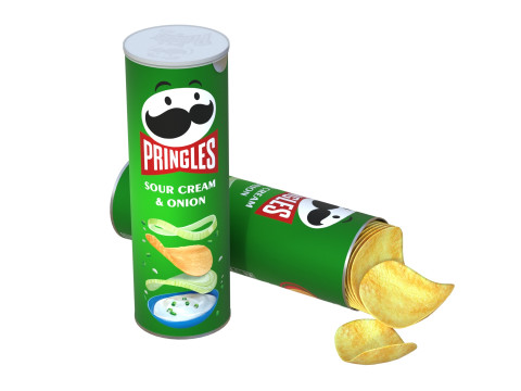 Pringles sour cream 3Dモデル