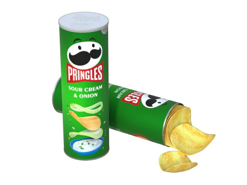 Pringles sour cream 3D Model