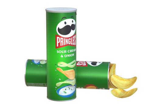 Pringles sour cream 3Dモデル