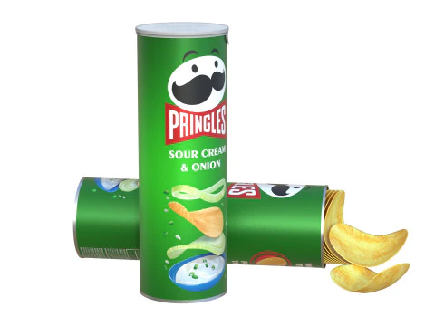 Pringles sour cream 3D Model