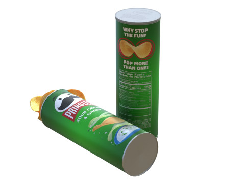 Pringles sour cream 3Dモデル