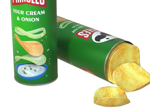 Pringles sour cream 3D Model