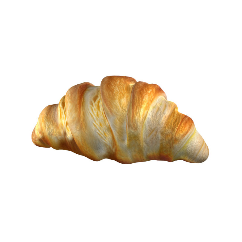 Croissant 3D Model .c4d .max .obj .3ds .fbx .stl .blend 