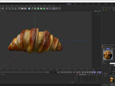 Croissant 3D Model