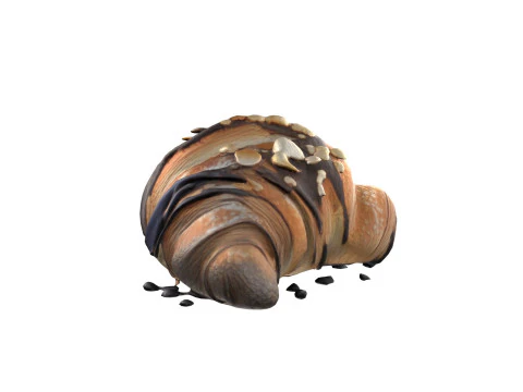 Croissant 2 Modelo 3D