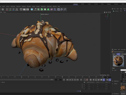 Croissant 2 Modelo 3D