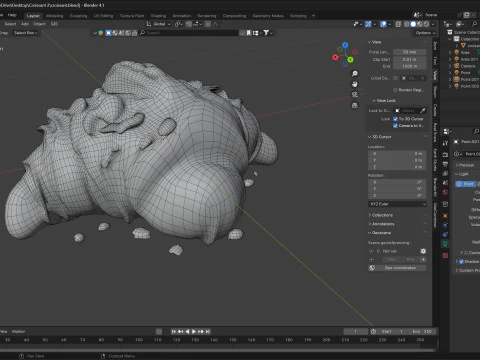 Croissant 2 Modelo 3D