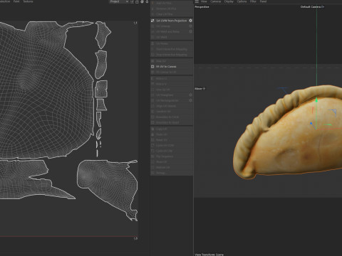 Curry puff pastry Modèle 3D