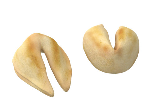 Fortune cookie Modello 3D