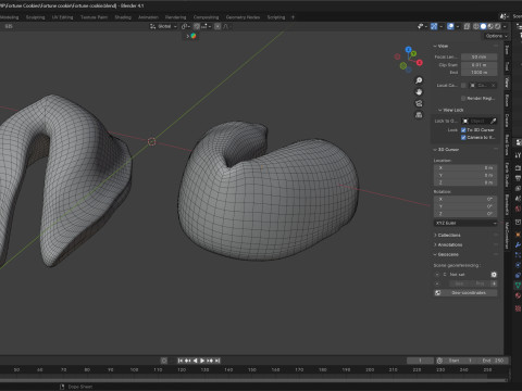 Fortune cookie Modello 3D