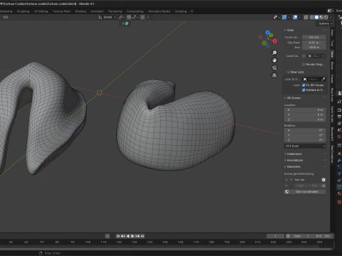 Ciastko z wr&oacute;żbą Model 3D