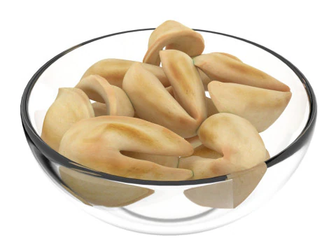 Tigela de biscoitos da sorte Modelo 3D