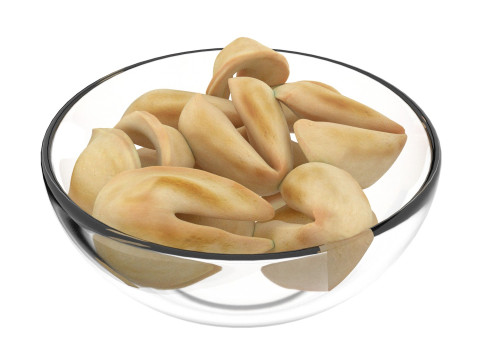Fortune cookie bowl 3D Modell