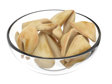 Fortune cookie bowl 3D Modell