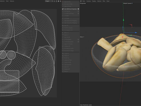 Fortune cookie bowl 3D Model