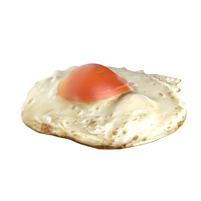 Fired egg v1 Model 3D .c4d .max .obj .3ds .fbx .stl .blend