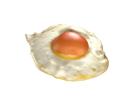 तला हुआ अंडा v1 3D मॉडल
