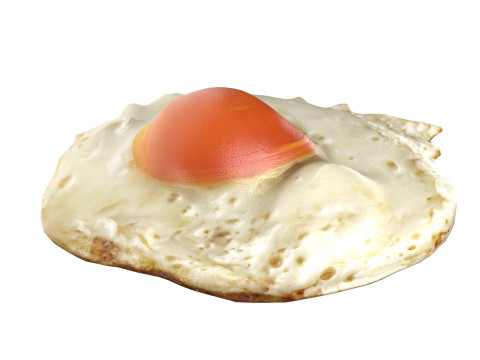 Fired egg v1 Model 3D