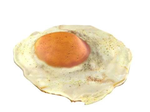 Fired egg v2 3D Model